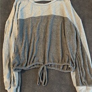 Hollister Gray Knit Sweater